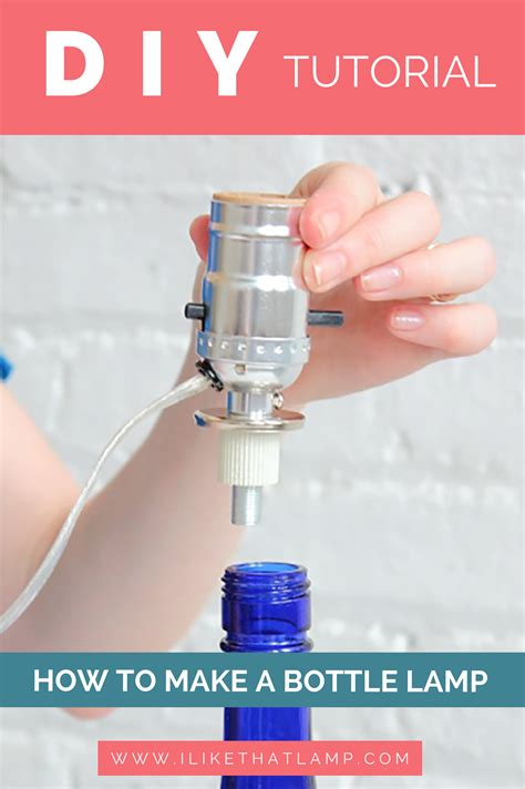 Converting any old bottle into a lamp is surprisingly easy. How to Make a Lamp Using a Bottle as a Base | Wine bottle ...