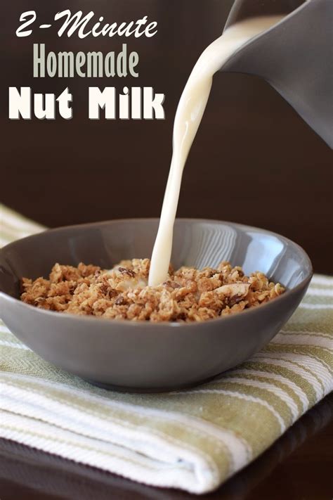 Easy Instant Nut Milk Recipe Ready In 2 Minutes Recipe Homemade