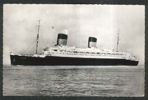 Compagnie Générale Transatlantique Ocean Liner Ss Liberté Rppc Postcard