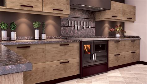 È costruito in legno reale. Cucina a legna Etna - Zetalinea Srl
