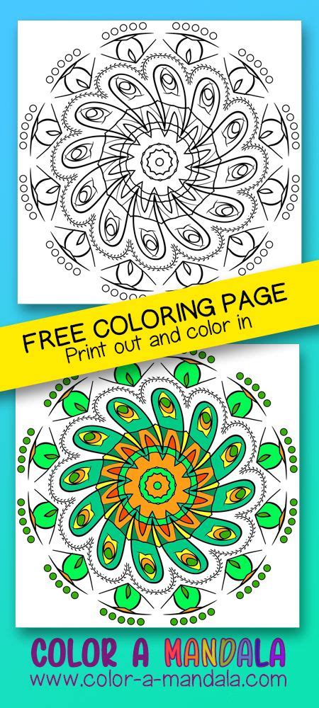 Free Swirly Mandala Coloring Page Download And Print