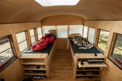 Pix Grove School Bus Converted Into Mobile Home
