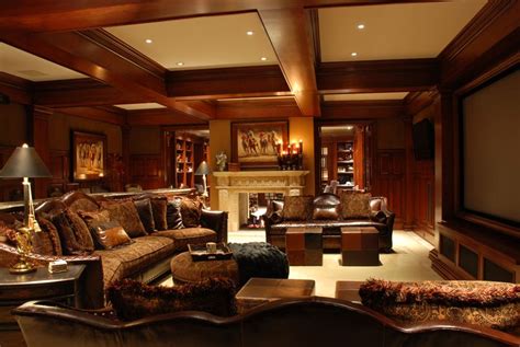 Luxurious Basement Living Room Kansascity Home Basement Living