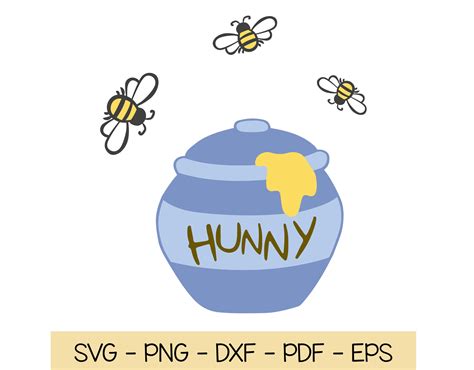 Pooh Honey Pot svg Winnie the Pooh Honey SVG Hunny Winnie | Etsy España