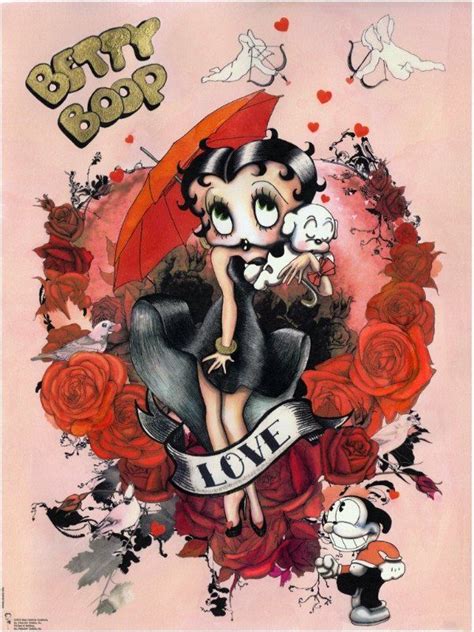 Betty Boop Canvas Standard Love Edition Betty Boop Posters Betty