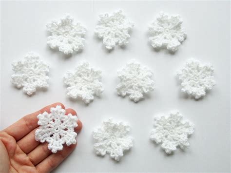 Crochet Snowflake Garland And Snowflakes Handmade Ornaments To Winter