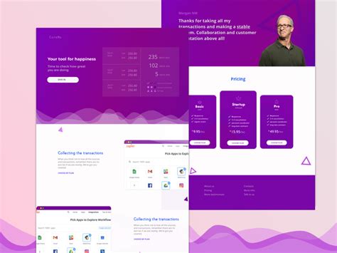 View your 3d files in the web inspector. Landing Page Template for SaaS Product - Sketch Resource ...