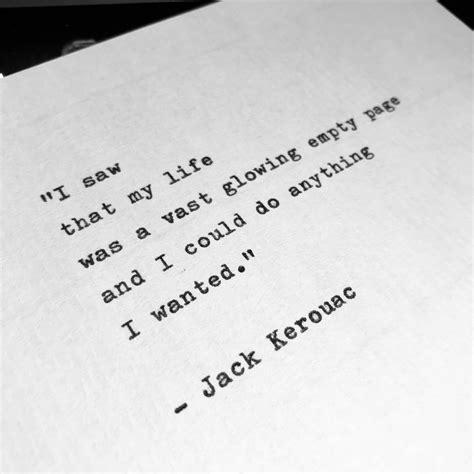 Jack Kerouac Hand Typed Quote Vintage Typewriter Valentines Etsy