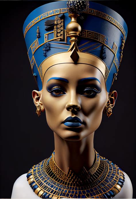Nefertiti Sculpture In 2023 Egypt Concept Art Ancient Egyptian Art Egyptian Goddess Art