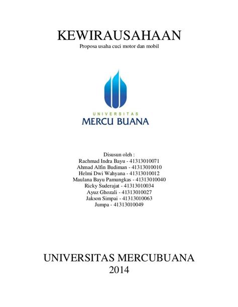 Contoh Cover Proposal Bisnis Contoh Cover Proposal Bisnis. Jadi seperti
