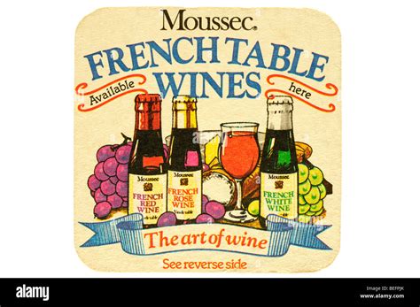 Moussec French Table Wines Available Here The Art Of Wine Stock Photo