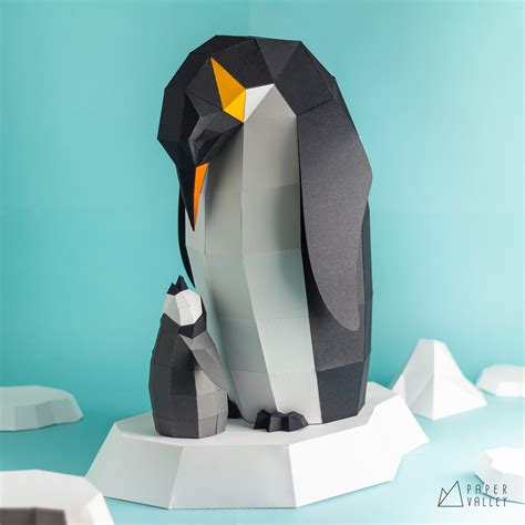 Penguins Papercraft Diy On Behance