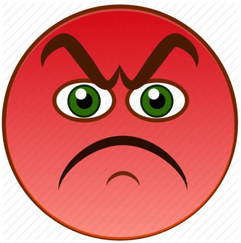 Gambar Ikon Vektor Marah Emoji Angry Emoji Ikon Emoti