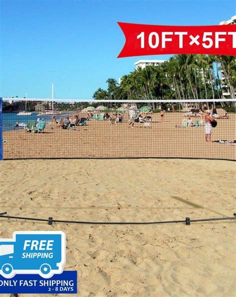 Portable 10 X 5 Badminton Beach Tennis Training Net Beach Tennis