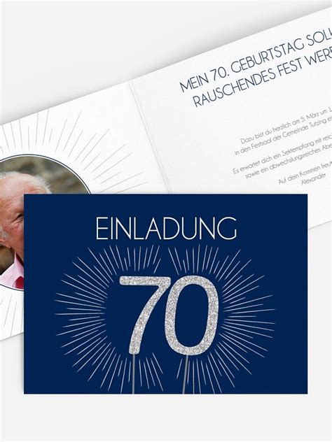 Lustige, kurze und nachdenkliche sprüche für glückwünsche und gratulationen sowie · originelle und ausgefallene einladungskarten zum geburtstag. Einladungskarten 70. Geburtstag "Wunderkerze"