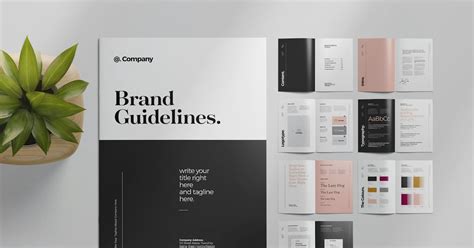 Brand Style Guide Layout Graphic Templates Envato Elements