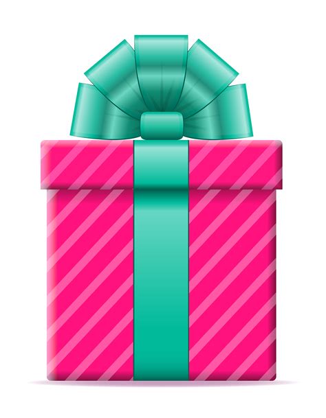 T Box With A Bow Vector Illustration 515713 Vector Art At Vecteezy