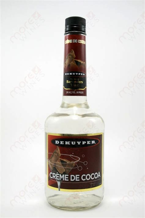 Dekuyper Creme De Cacao White Liqueur 750ml Morewines