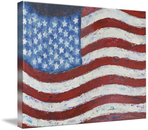Abstract American Flag By Wayne Cantrell