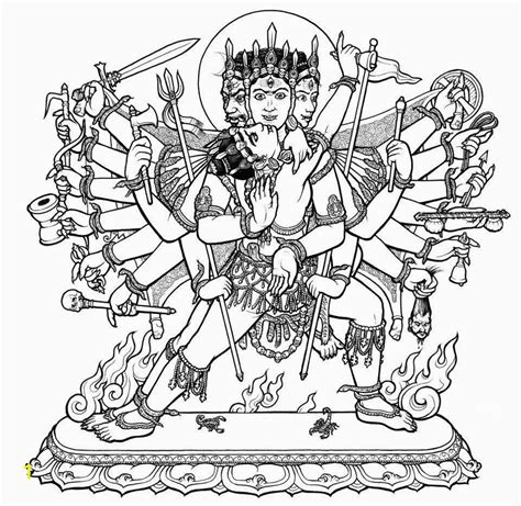 Hindu Gods And Goddesses Coloring Pages Divyajanan