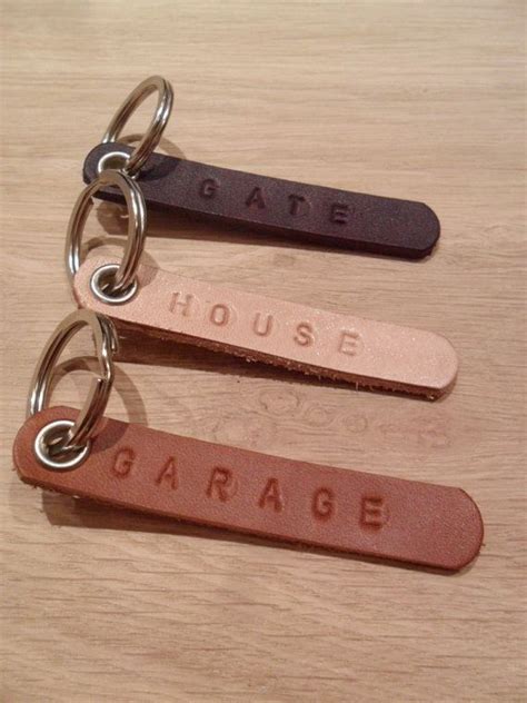 Personalized Leather Key Fobs Wholesale Keychain Office Etsy