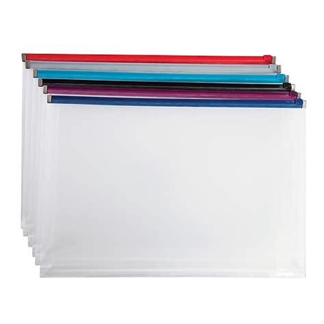 Staples Poly Zip Envelopes Assorted Color Zip Legal Size Staples