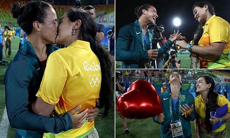 Rio Olympics 2016 Volunteer Proposes To Long Term Girlfriend Isabella Cerullo Daily Mail Online