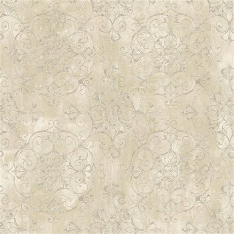Chesapeake Whitetail Lodge Beige Distressed Texture Wallpaper Tll01425