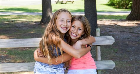 2 Hugging Girls Camp Young Judaea Sprout Lake