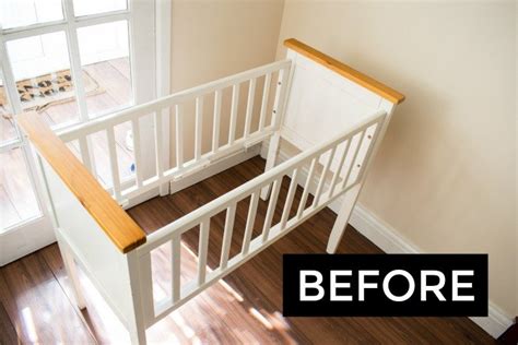 Turn A Crib Baby Cot Into A Bench Hometalk