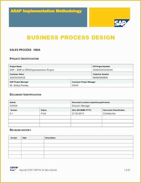 Free Business Process Documentation Template Of 10 Best Of Format