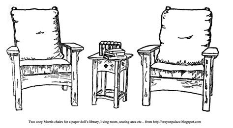 Grab some various sheets of breakfast. Furniture for your paper doll's library | Crayon Palace