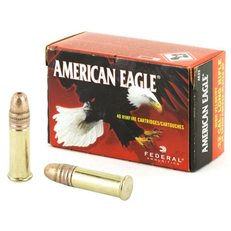 Federal American Eagle 22 Lr Ammo 38 Gr Hp Copper 40 Rd Box Ae22