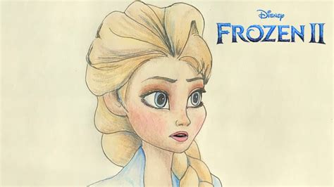 How To Draw Elsa From Frozen 2 Youtube