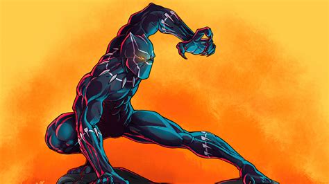 1366x768 Resolution Black Panther Art Marvel Comic 1366x768 Resolution
