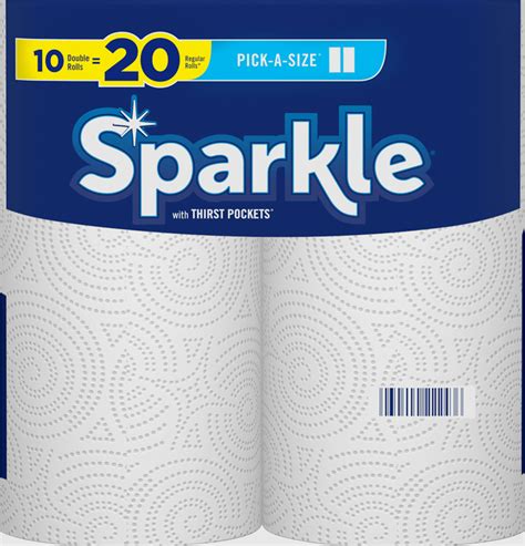 Sparkle Pick A Size Paper Towels Double Rolls Planogram Left