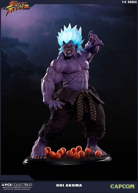 Street Fighter Oni Akuma 14 Scale Statue Ikon Collectables