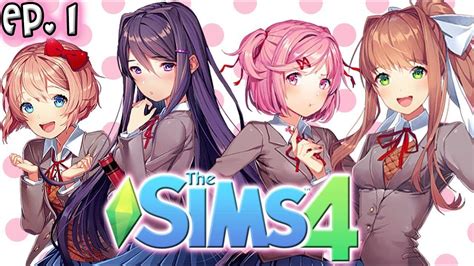 The Sims 4 Doki Doki Literature Club Challenge Ep 1 Create A Sim