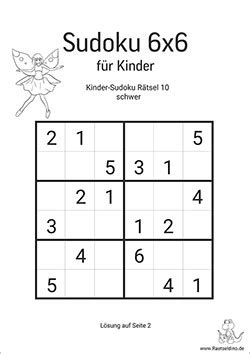 Hier finden sie den kalender 2019 mit nationalen und anderen feiertagen für deutschland. Sudoku Kinder Zum Ausdrucken | Kalender