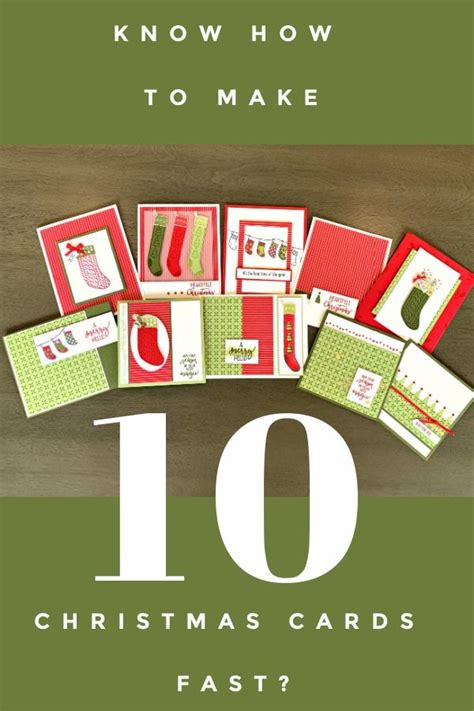 Make 10 Christmas Cards Fast Try A One Sheet Wonder One Sheet