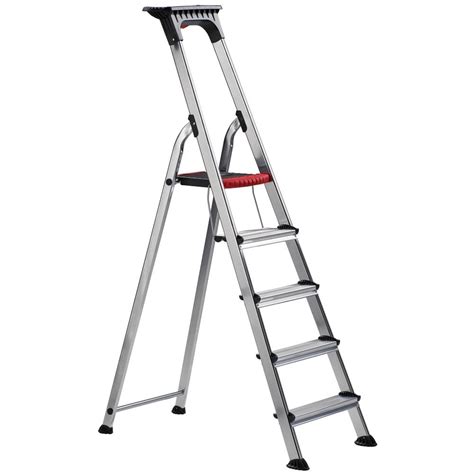 Aluminium Folding Platform Step Ladders With Deep Treads Parrs