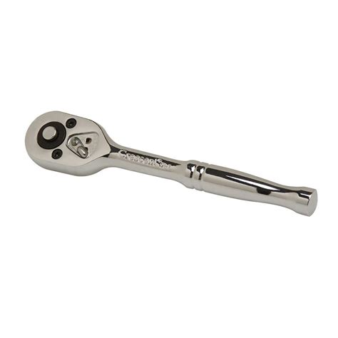 The ratcheting wrenches are effective at eliminating the pain of unscrewing a fastener on a. Crescent 3/8 in. Ratcheting Socket Wrench-RD12BK - The ...