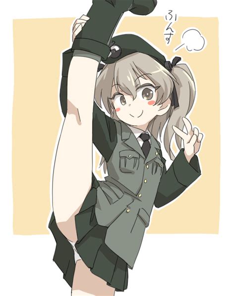 Tewarusa Shimada Arisu Girls Und Panzer 1girl 3 Black Necktie Blush Stickers Boots