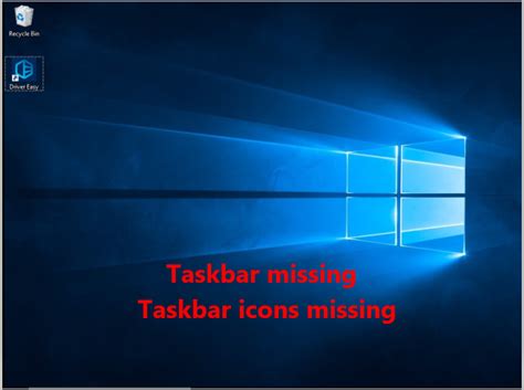 How To Display The Missing Taskbar Icon On Windows 10