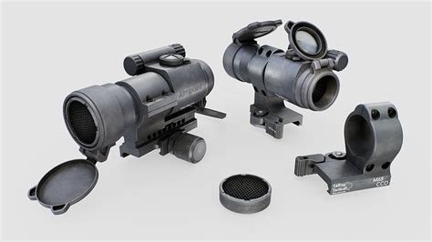 3d Model Aimpoint Pro Red Dot Sight Vr Ar Low Poly Cgtrader