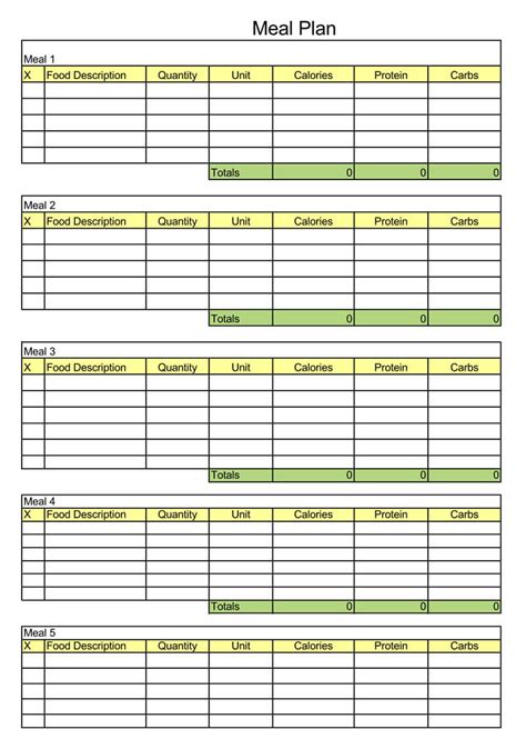 Plan your meals, schedule your exercise timing and even jot down your mood. 25+ Free Weekly/Daily Meal Plan Templates (for Excel and Word)