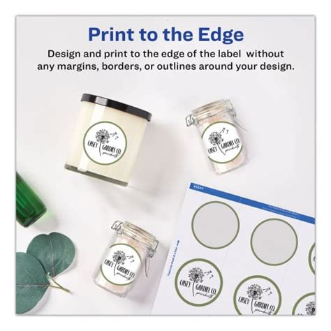 Avery Round Print To The Edge Labels With Surefeed And Easypeel 2 Dia