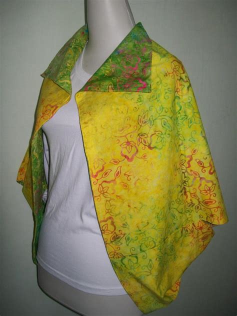 Calisto batik outerwear november sale! Cardigan/ Bolero Batik Murah Warna Hijau dan Kuning Bolak ...