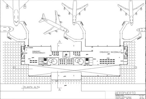 An Airport Plan With Detail Dwg File How To Plan Airport Design