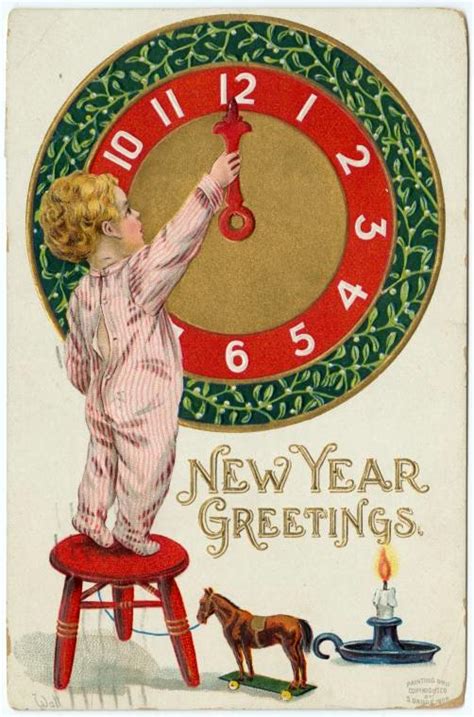 Happy New Year A Look Back At 40 Elegant Vintage Postcards Click